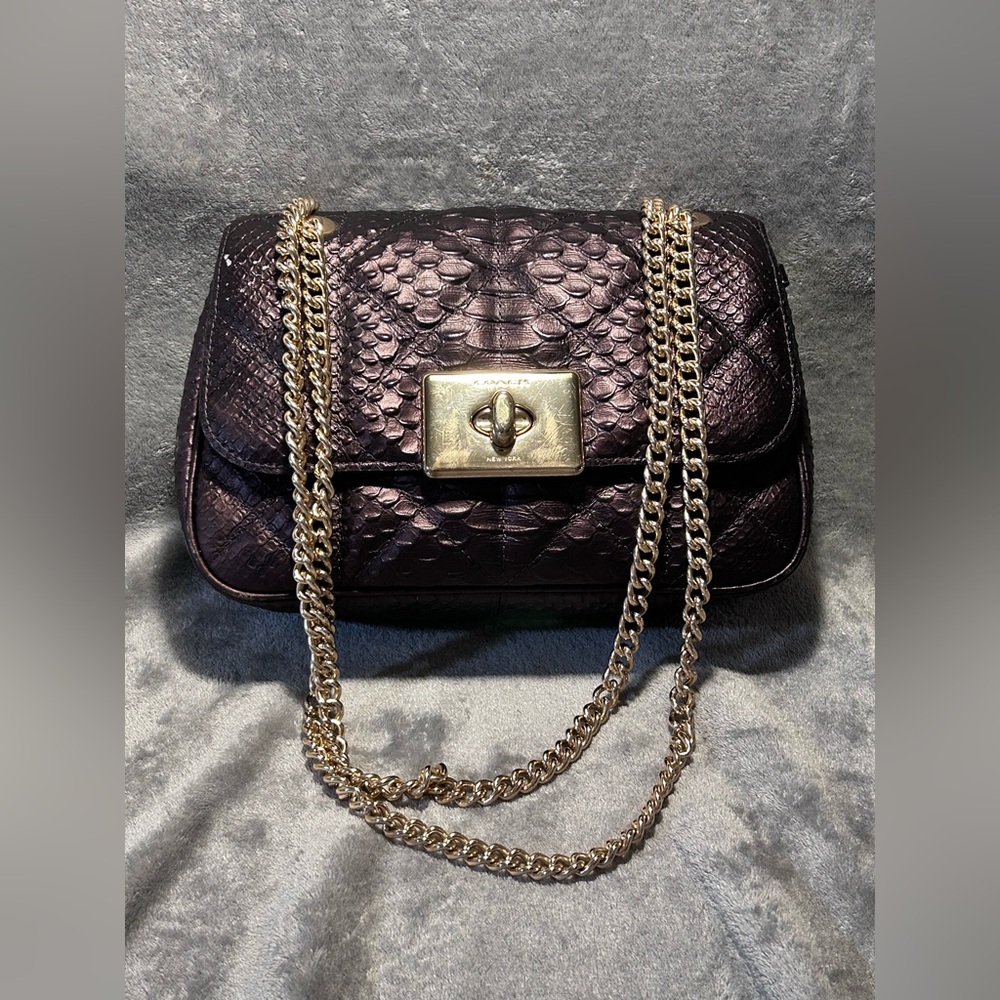 Coach Cassidy Oxblood Snake Embossed Diamond Quilted Leather Crossbody - Picture 5 of 16